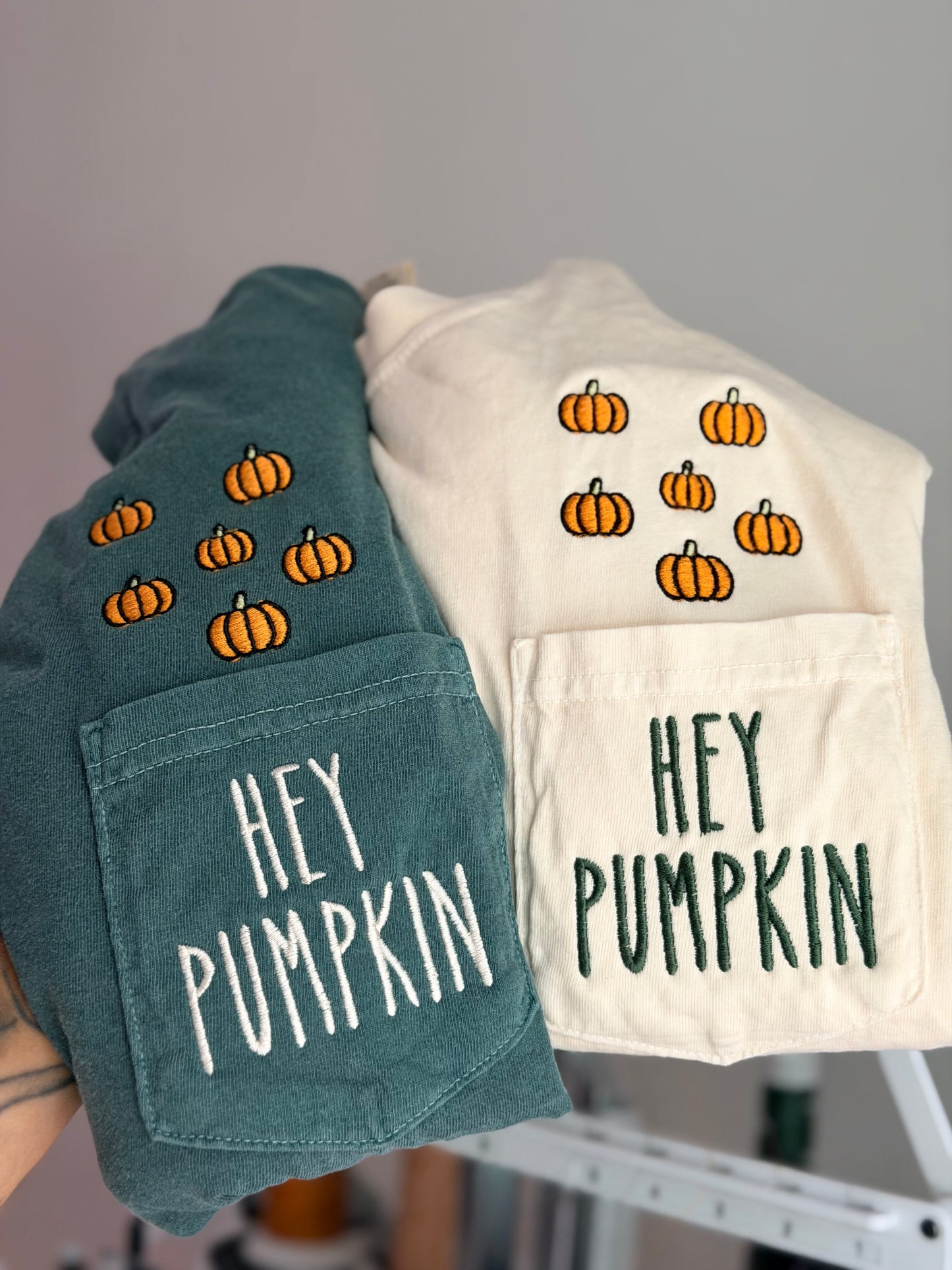 Pumpkin Short Sleeve Pocket Tee