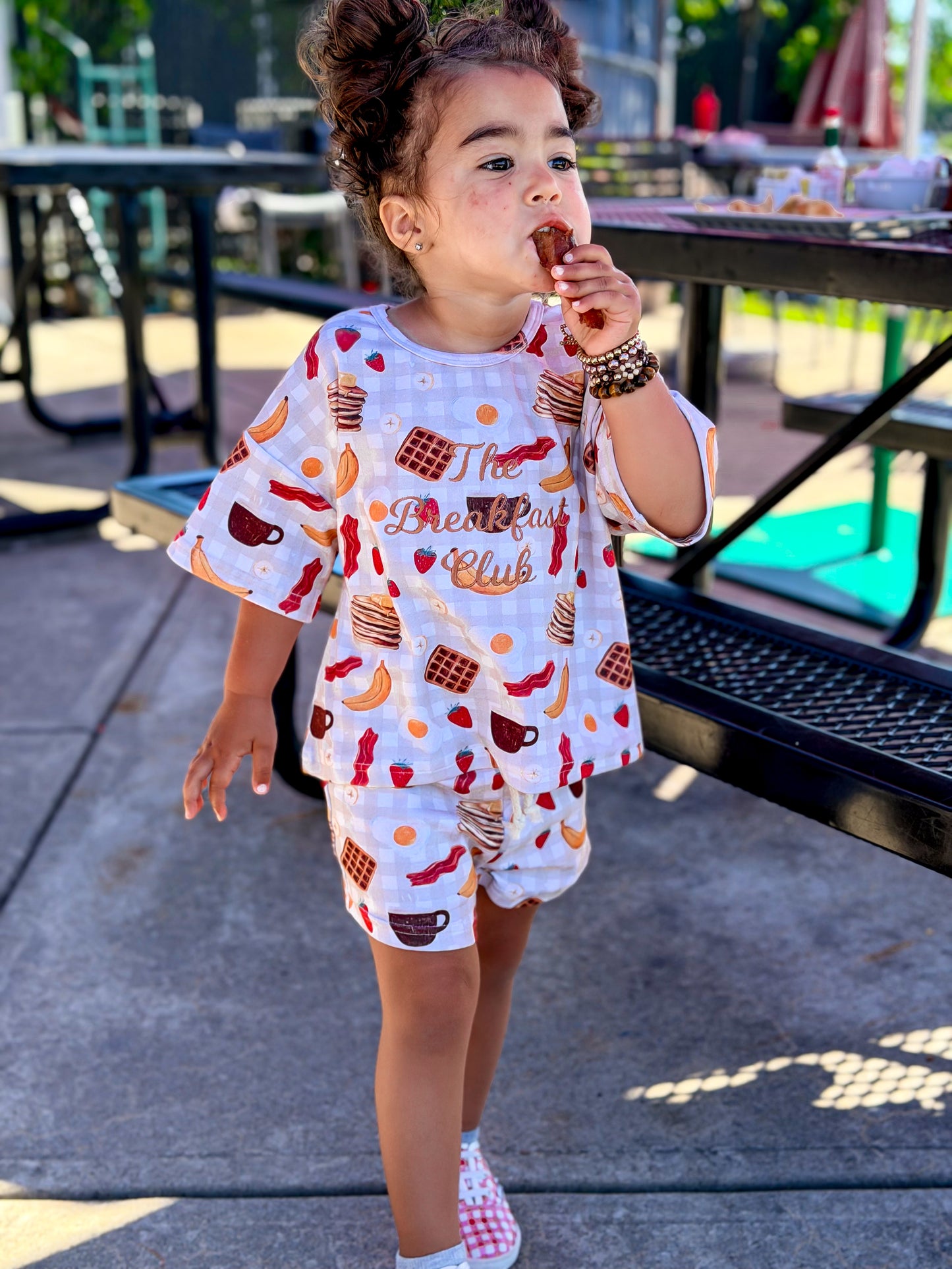 RTS Breakfast Club Slouchy Shorts Set
