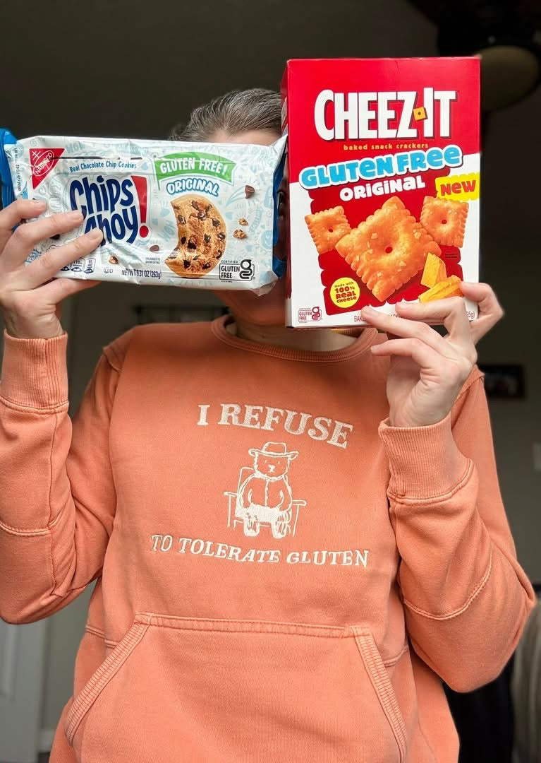 Tolerate Gluten Front Pocket Crewneck