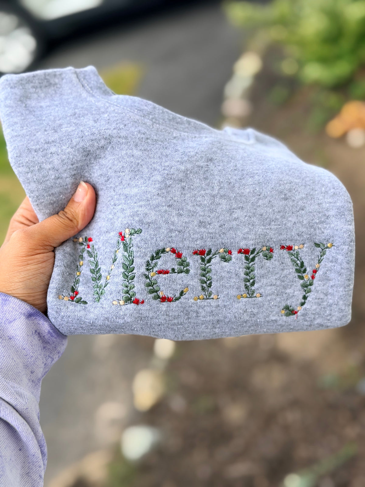 Christmas Letters Kids Crewneck