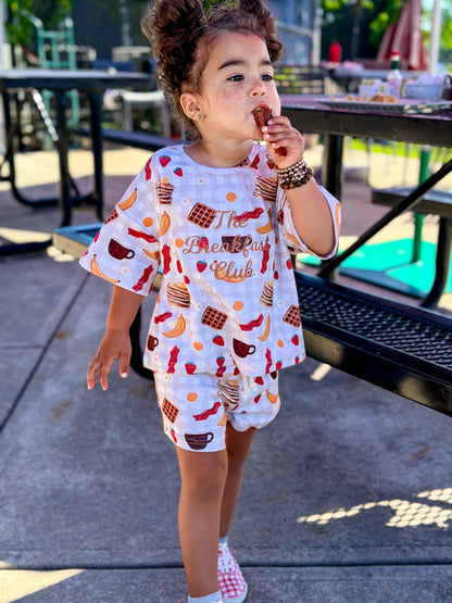 RTS Breakfast Club Slouchy Shorts Set