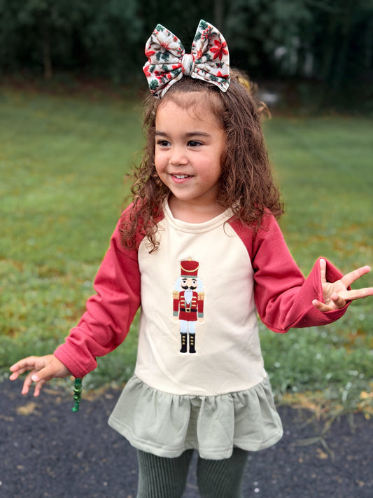 Christmas Colorblock Peplum PREORDER