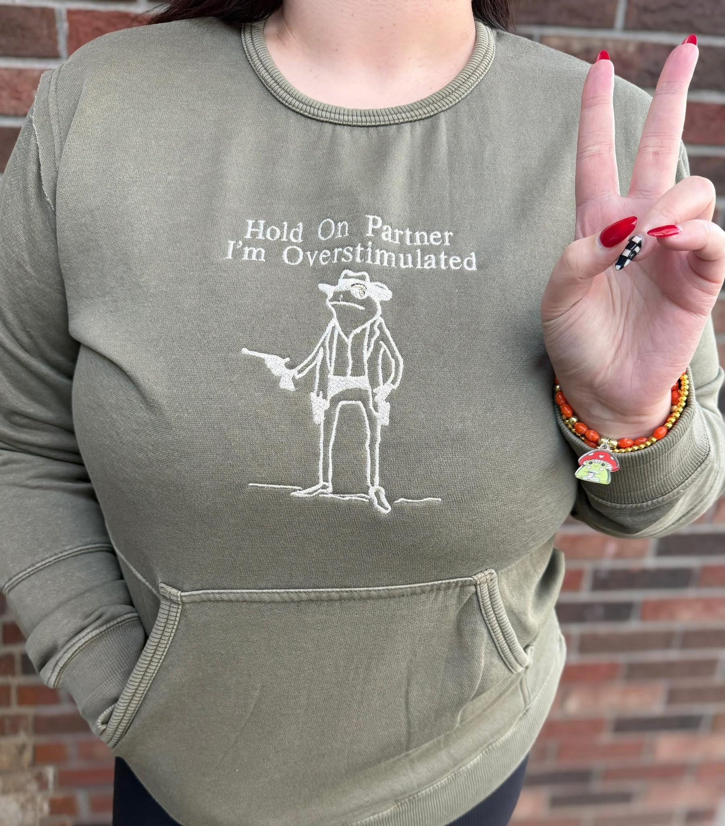 Tolerate Gluten Front Pocket Crewneck