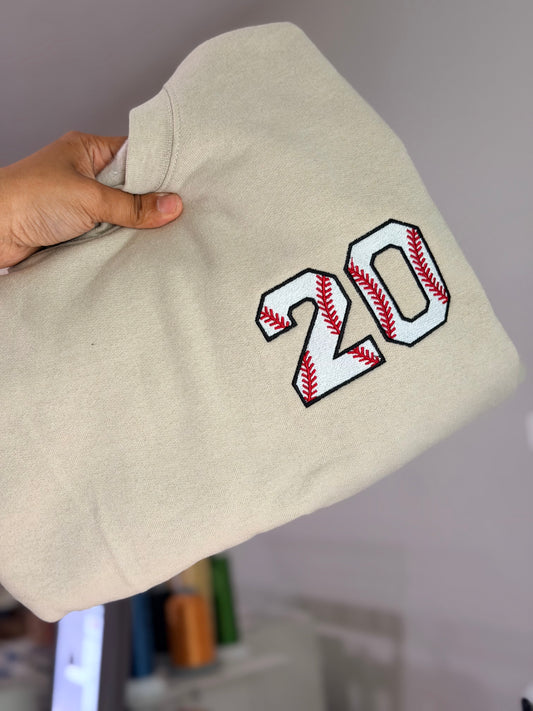 Adult L Baseball Crewneck #20