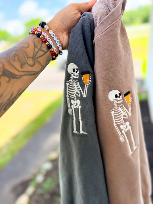 Adult Skelly Coffee Crewneck