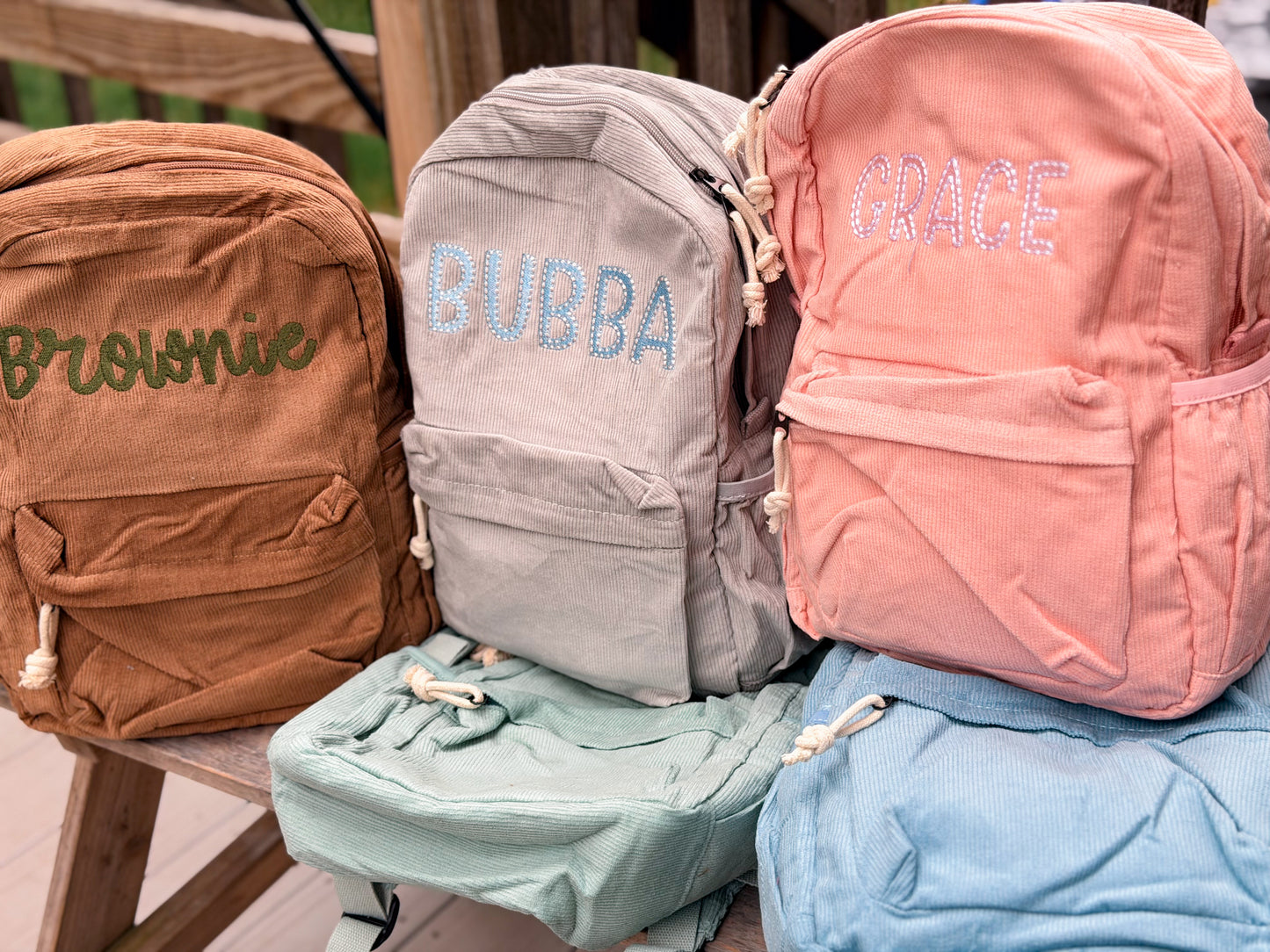 Corduroy Backpacks