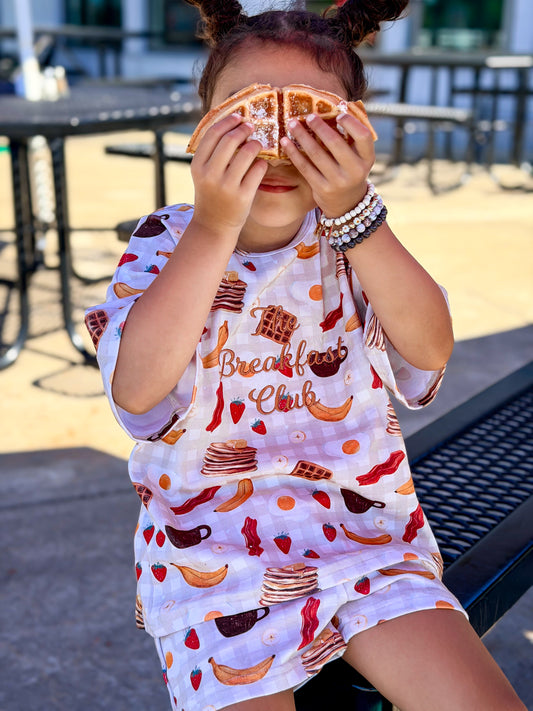 RTS Breakfast Club Slouchy Shorts Set