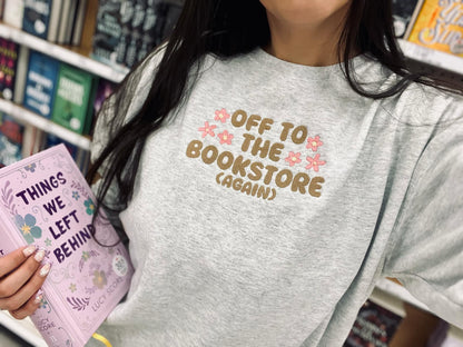 Off To the Bookstore Adult Crewneck