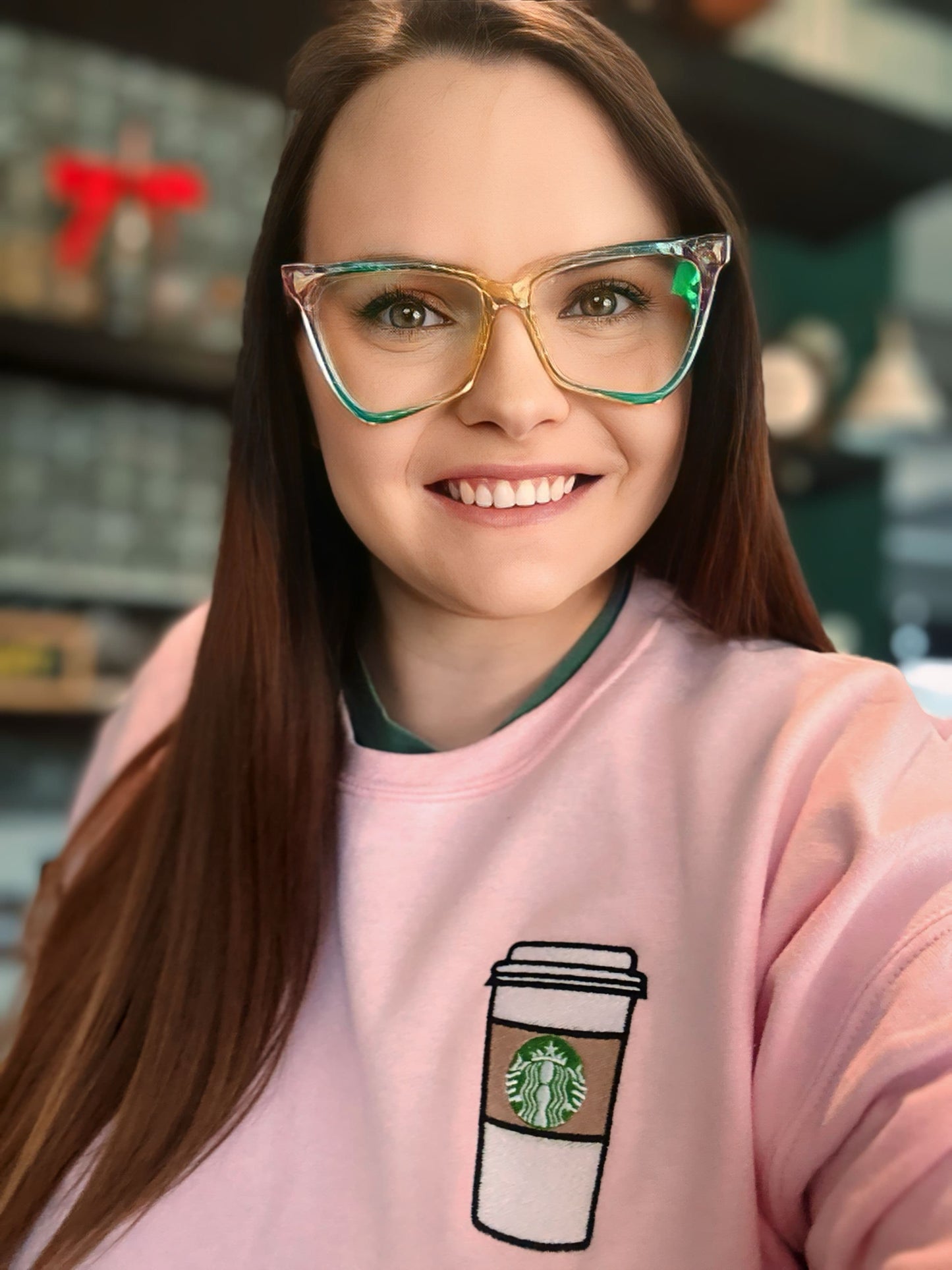 SBux Cup Adult Crewneck