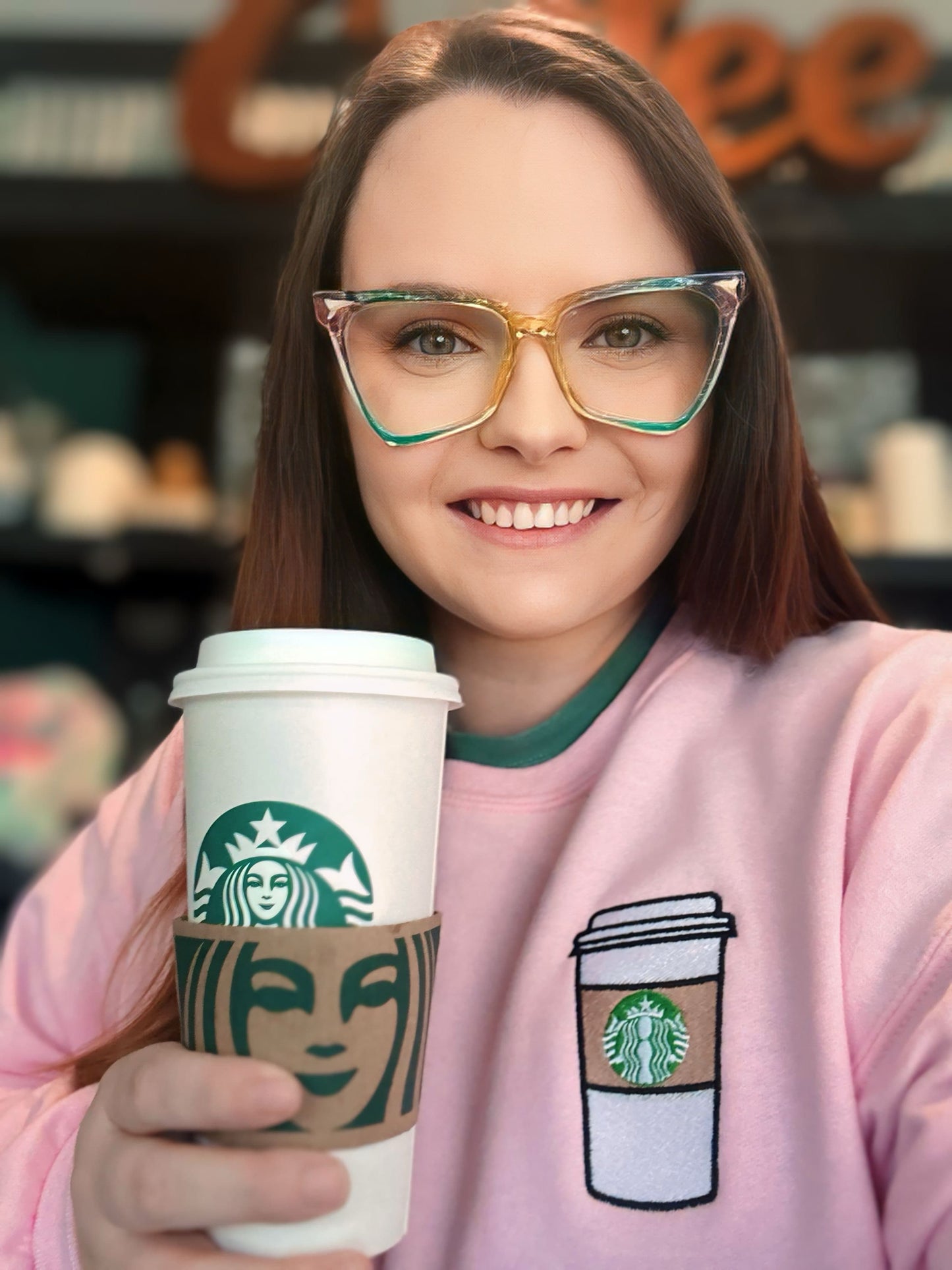 SBux Cup Adult Crewneck