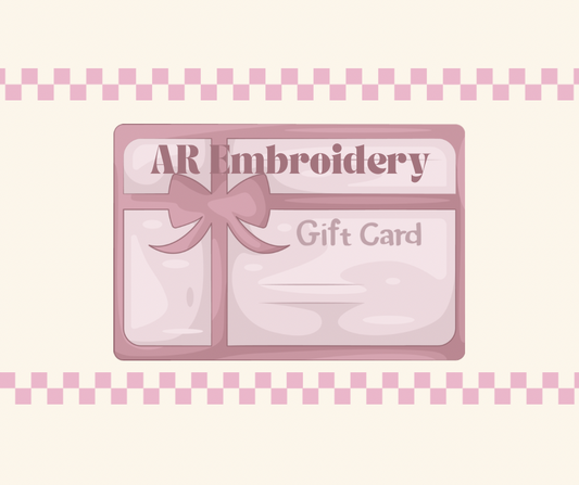 AR Embroidery Gift Card