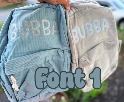 Corduroy Backpacks